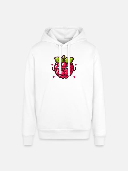 Framboise d'amour - Sweat à capuche SOUNDER Stanley/Stella Unisexe - blanc