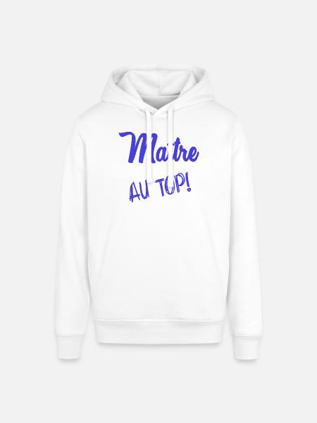 MASTER. MASTER. HUMOR - Stanley/Stella SOUNDER Unisex Hoodie - white