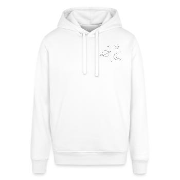 Universum. - Stanley/Stella Unisex Hoodie SOUNDER - Weiß - Vorne - Alina (178cm) & Michal (187cm)