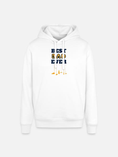 best dad ever - Stanley/Stella SOUNDER Unisex Hoodie - white