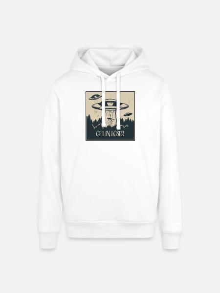 Extraterrestrial UFO Funny Space Gift - Stanley/Stella SOUNDER Unisex Hoodie - white