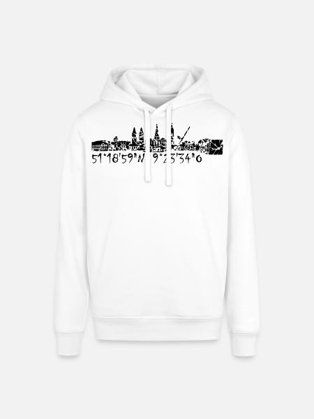 Skyline Kassel - Stanley/Stella Unisex Hoodie SOUNDER - Weiß