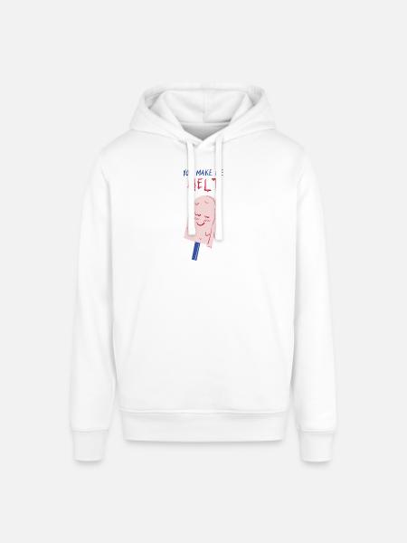 you make me melt icecream - Stanley/Stella SOUNDER Unisex Hoodie - white