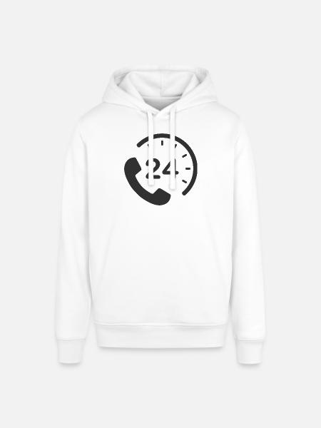 24/7 h Service - Stanley/Stella SOUNDER Unisex Hoodie - white