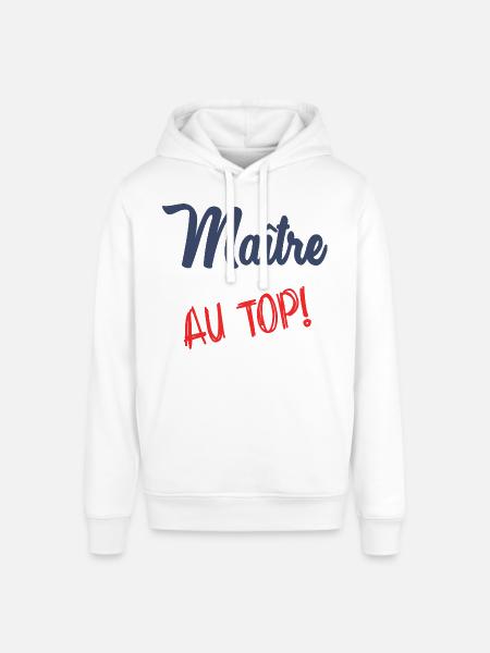 MASTER AT THE TOP - Stanley/Stella SOUNDER Unisex Hoodie - white