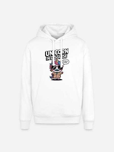 Unverkleidetes Einhorn - Stanley/Stella Unisex Hoodie SOUNDER - Weiß