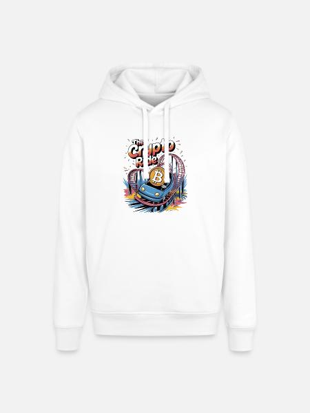 The Crypto Ride - Stanley/Stella SOUNDER Unisex Hoodie - white