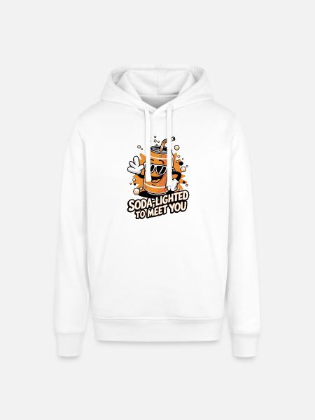 Soda-Lighted To Meet You - Stanley/Stella SOUNDER Unisex Hoodie - white