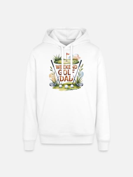 Golf Vater Motiv Geschenkidee - Stanley/Stella Unisex Hoodie SOUNDER - Weiß