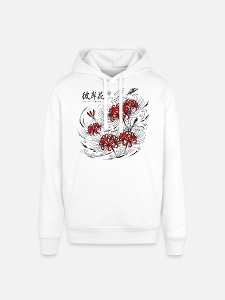 Japanische Black Red Lily - Stanley/Stella Unisex Hoodie SOUNDER - Weiß