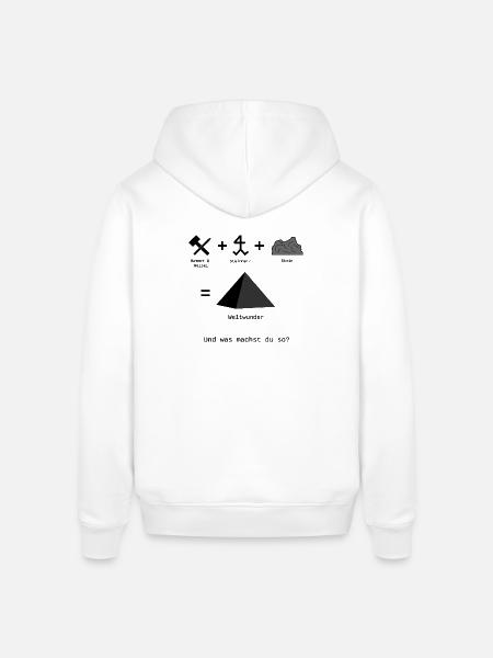 Weltwunder - Stanley/Stella Unisex Hoodie SOUNDER - Weiß