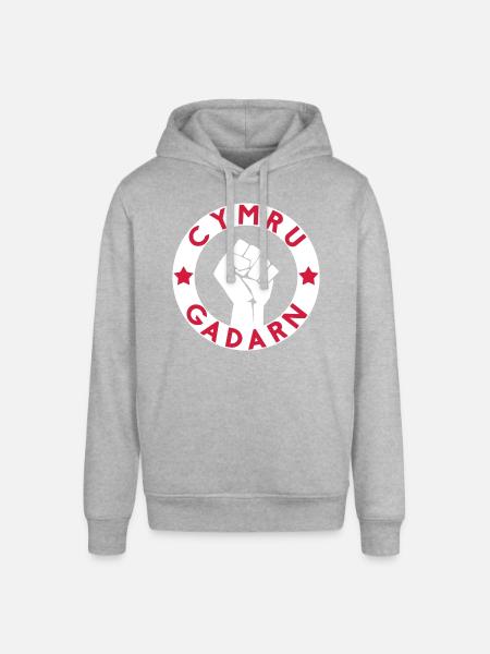 Cymru Gadarn - Stanley/Stella Unisex Hoodie SOUNDER - Grau meliert