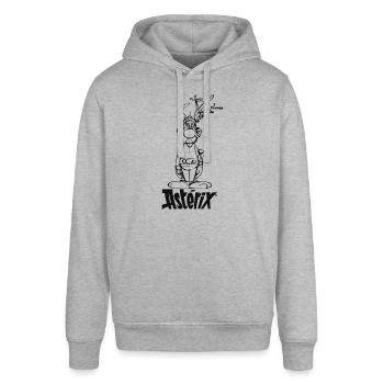 Asterix & Obelix - Asterix Modell - Stanley/Stella Unisex Hoodie SOUNDER - Grau meliert - Vorne - Alina (178cm) & Michal (187cm)