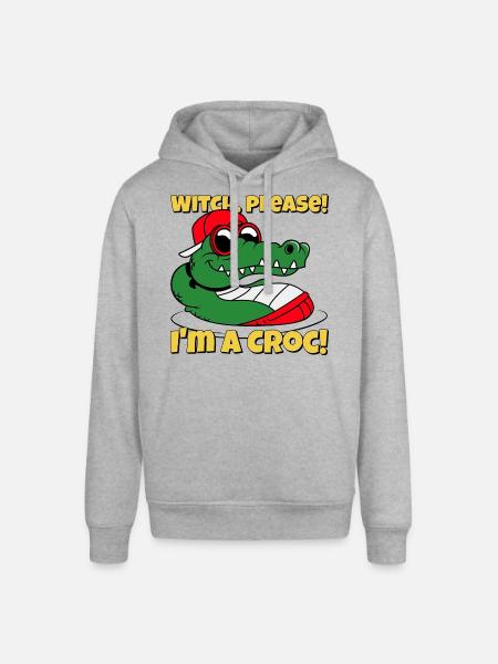 Krokodilhexe, bitte - Stanley/Stella Unisex Hoodie SOUNDER - Grau meliert