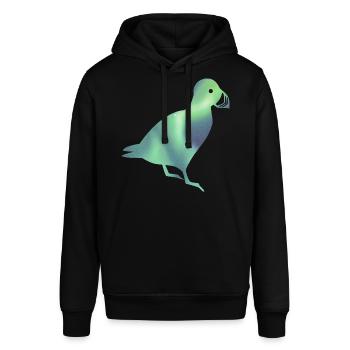 Island Papageitaucher Puffin Iceland Polarlicht - Stanley/Stella Unisex Hoodie SOUNDER - Schwarz - Vorne - Alina (178cm) & Michal (187cm)