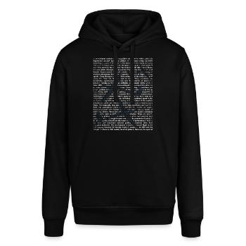 Kühner Segelflieger Thermikjäger - Stanley/Stella Unisex Hoodie SOUNDER - Schwarz - Vorne - Alina (178cm) & Michal (187cm)
