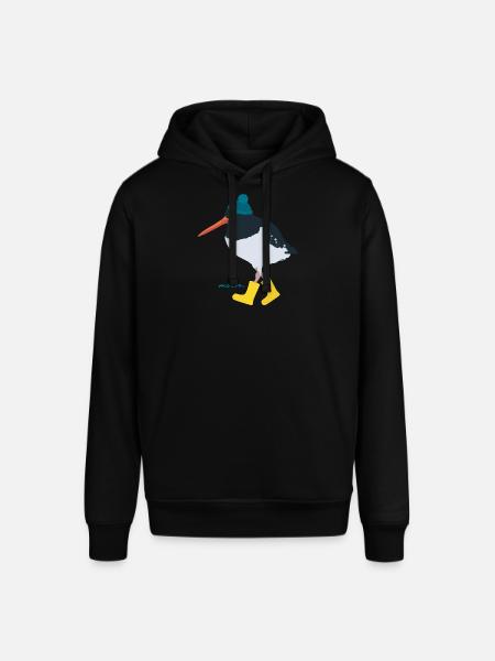 Austernfischer mit Gummistiefeln moin - Stanley/Stella Unisex Hoodie SOUNDER - Schwarz