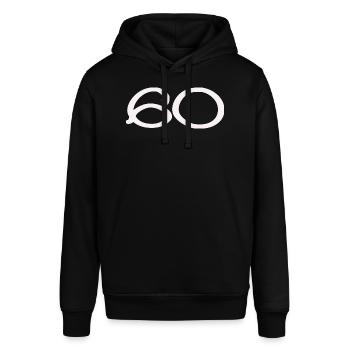 60. 60 JAHRE. 60-JÄHRIGES JUBILÄUM. 60. GEBURTSTAG. - Stanley/Stella Unisex Hoodie SOUNDER - Schwarz - Vorne - Alina (178cm) & Michal (187cm)