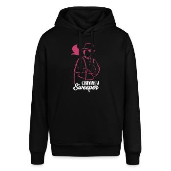 Flinke Schornsteinfegerin Kaminreinigung - Stanley/Stella Unisex Hoodie SOUNDER - Schwarz - Vorne - Alina (178cm) & Michal (187cm)