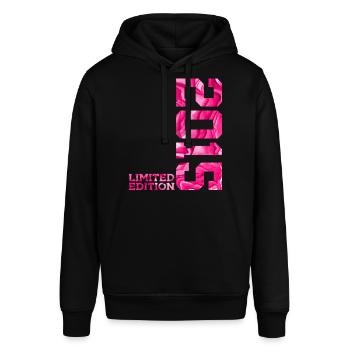 11. GEBURTSTAG PINK LIMITED EDITION 2015 - Stanley/Stella Unisex Hoodie SOUNDER - Schwarz - Vorne - Alina (178cm) & Michal (187cm)