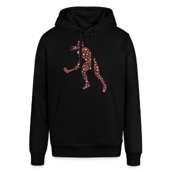 Floorball Spielerin Floorballer Unihockey - Stanley/Stella Unisex Hoodie SOUNDER - Schwarz - Vorne - Alina (178cm) & Michal (187cm)