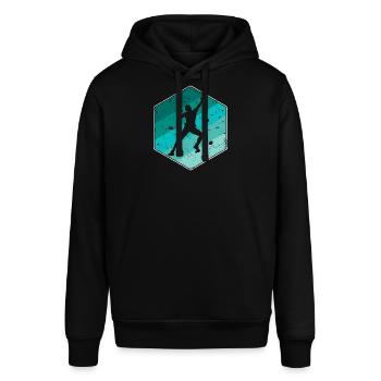 Klettern Boulder Bouldern Kletterer Bergsteiger - Stanley/Stella Unisex Hoodie SOUNDER - Schwarz - Vorne - Alina (178cm) & Michal (187cm)