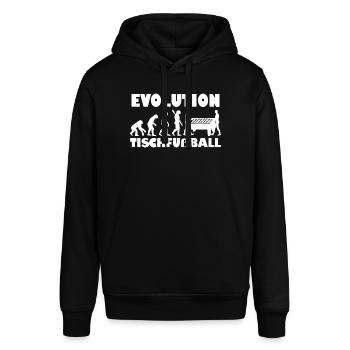 Reflexstarker Tischfußball Torhüter - Stanley/Stella Unisex Hoodie SOUNDER - Schwarz - Vorne - Alina (178cm) & Michal (187cm)