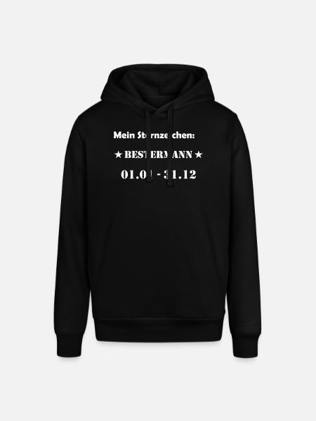 Bester Mann Wassermann Sternzeichen - Stanley/Stella Unisex Hoodie SOUNDER - Schwarz