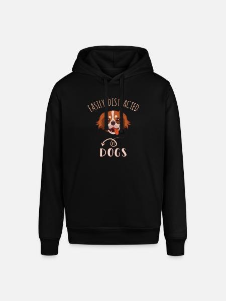 Easily Distracted By Dogs - Stanley/Stella SOUNDER Unisex Hoodie - black