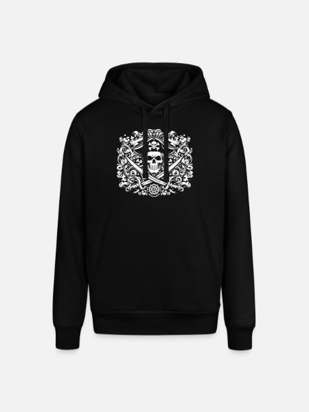Pirate logo - Stanley/Stella SOUNDER Unisex Hoodie - black