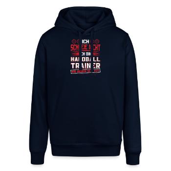 Hallen Sport Trainer Handballverein Handball - Stanley/Stella Unisex Hoodie SOUNDER - Navy - Vorne - Alina (178cm) & Michal (187cm)