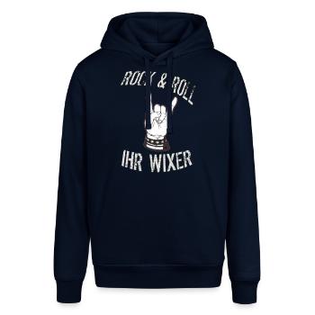 Ihr Wixer - Stanley/Stella Unisex Hoodie SOUNDER - Navy - Vorne - Alina (178cm) & Michal (187cm)