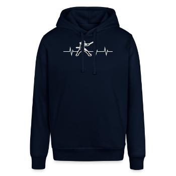 Heartbeat of Fencing - En garde! - Stanley/Stella Unisex Hoodie SOUNDER - Navy - Vorne - Alina (178cm) & Michal (187cm)