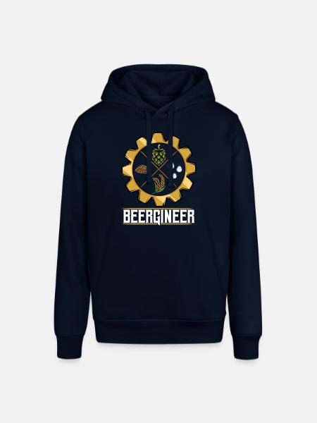Beergineer Brau-Gear Emblem - Stanley/Stella SOUNDER Unisex Hoodie - navy
