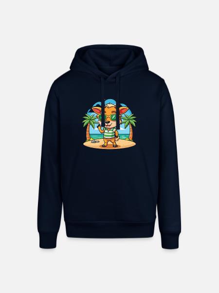 Antelope Funny Cartoon Summer Beach Sunglasses - Stanley/Stella SOUNDER Unisex Hoodie - navy