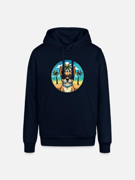 Braque Du Bourbonnais Hunderasse Cartoon Sonnenbrille - Stanley/Stella Unisex Hoodie SOUNDER - Navy