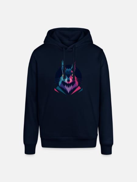 Écureuil low-poly - Sweat à capuche SOUNDER Stanley/Stella Unisexe - marine