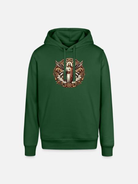 Jesus Christ Logo - Stanley/Stella Unisex Hoodie SOUNDER - Flaschengrün