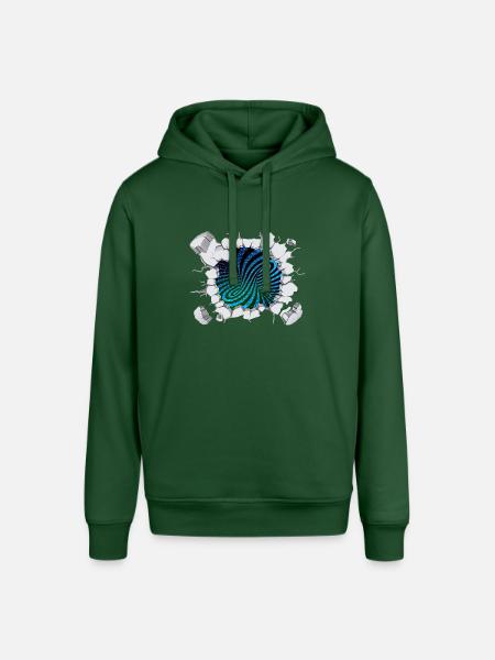 Matrix wirbelstrom bricht aus - Stanley/Stella Unisex Hoodie SOUNDER - Flaschengrün