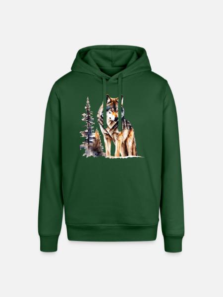 Wolf - Stanley/Stella SOUNDER Unisex Hoodie - bottle green