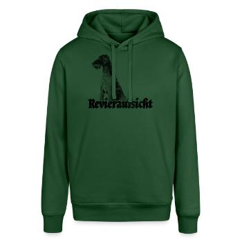 Revieraufsicht – Deutsch Drahthaar & Jagdhund - Stanley/Stella Unisex Hoodie SOUNDER - Flaschengrün - Vorne - Alina (178cm) & Michal (187cm)