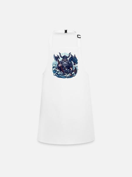 Viking Logo - Children's Apron - white - Front
