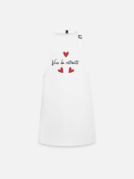 RETIREMENT. RETIREMENT. RETIRED. RETIREMENT - Children's Apron - white - Front