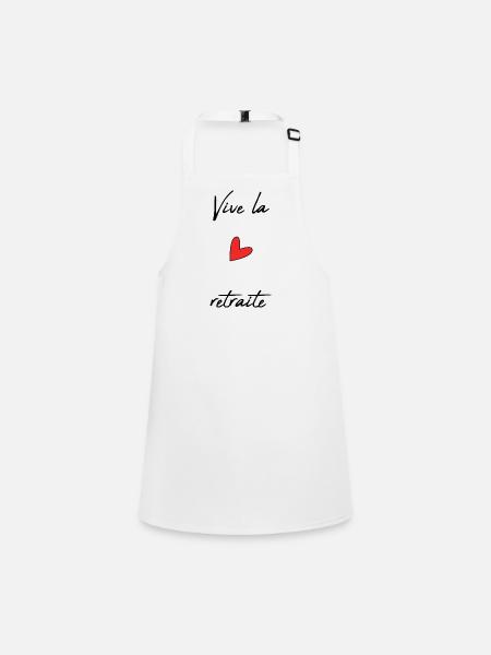 RETIREMENT. RETIREMENT. RETIRED. RETIREMENT - Children's Apron - white - Front