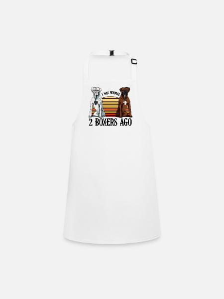 boxer - Children's Apron - white - Front