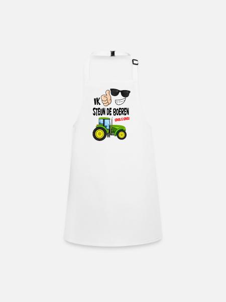 farmers protest with enough is enough for the farmers - Children's Apron - white - Front