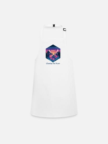 Chasing The Stars - Children's Apron - white - Front