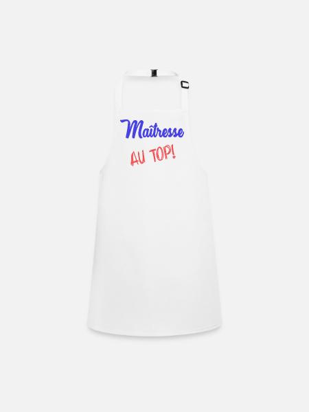 MISTRESS - Children's Apron - white - Front