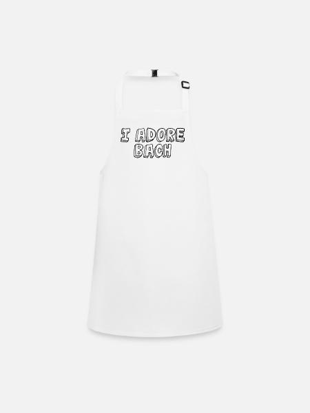 Johann Sebastian Bach T-Shirt funny saying - Children's Apron - white - Front