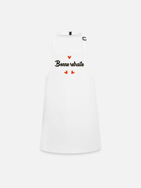 RETIREMENT. RETIREMENT. RETIRED. RETIREMENT - Children's Apron - white - Front